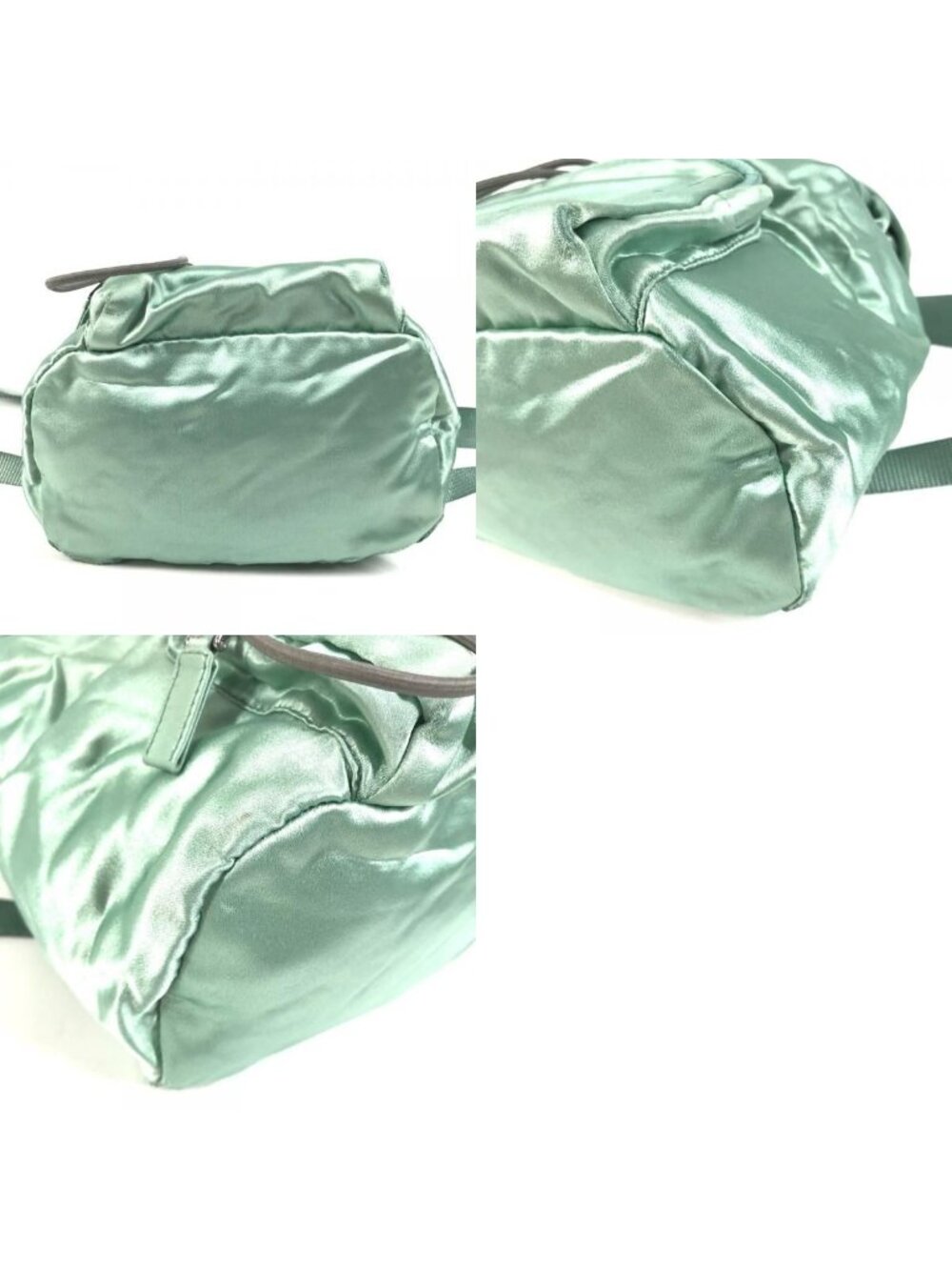 Prada Backpack Satin Green - Picture 9 of 9